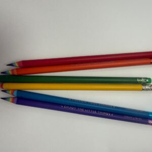 Lapiz de grafito decoración multicolor