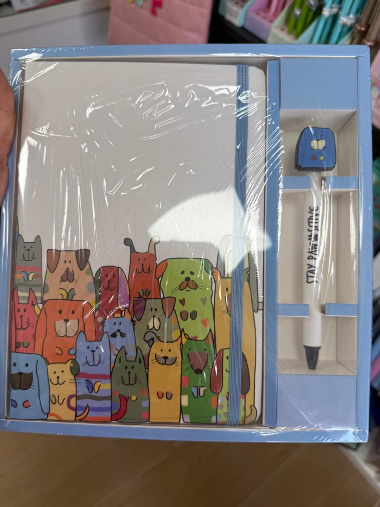 Estuche regalo Bolígrafo+Cuaderno Multi-perritos
