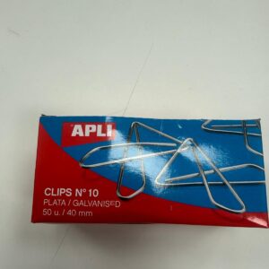 Clips Nº10 Plata 50u./ 40mm