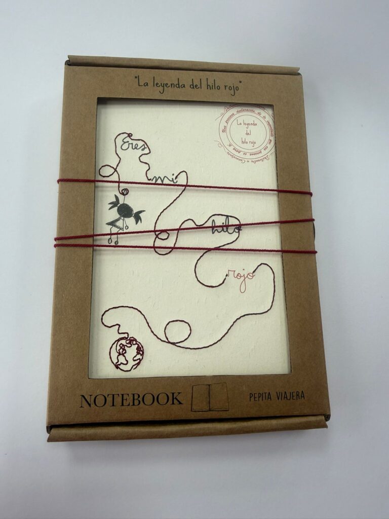 LIBRETA LA LEYENDA DEL HILO ROJO PEPITA VIAJERA